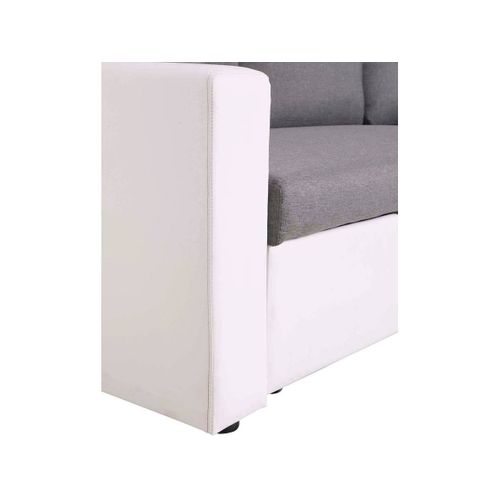 Canapé D'angle Convertible/ Réversible Avec Coffre "alain" - 221 X 145 X 85 Cm - 3 Places - Gris / B