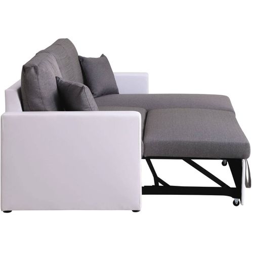 Canapé D'angle Convertible/ Réversible Avec Coffre "alain" - 221 X 145 X 85 Cm - 3 Places - Gris / B