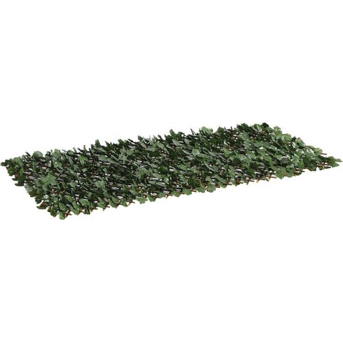 Clôture En Treillis De Saule "fragon" - 200 X 100 Cm - Vert