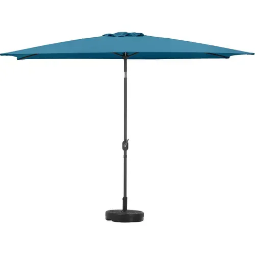 Parasol Jardin "sol 2" - Rectangle - 2 X 3 M - Bleu + Dalles à Lester Incluses