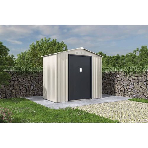 Abri De Jardin Métal "nebraska" - 2.71 M² - Beige/gris Anthracite