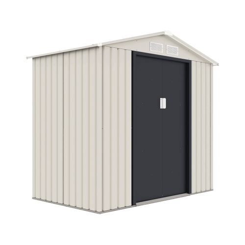 Abri De Jardin Métal "nebraska" - 2.71 M² - Beige/gris Anthracite