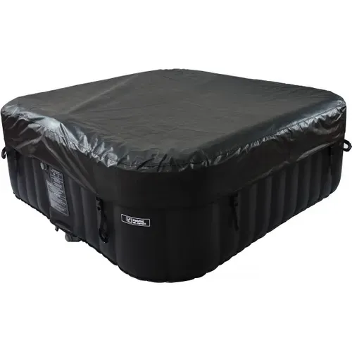 Spa Gonflable Avec Cercle Flottant LED "nice" - 6 Places - Gris/noir