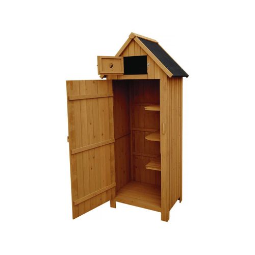 Armoire De Jardin "cabanon" - 77 X 54.5 X 179 Cm - Marron