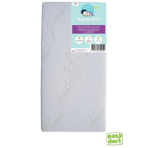 Matelas En Bambou 70x140 Cm Pour Lit Bébé