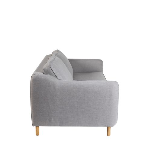 Vornay - Canapé Convertible Express 2 Places En Tissu - Gris Clair