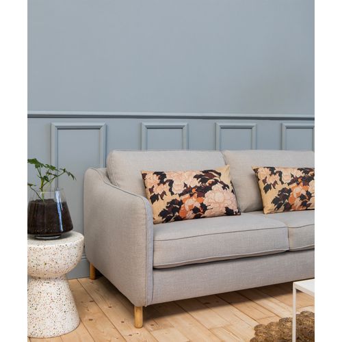 Vornay - Canapé Convertible Express 2 Places En Tissu - Gris Clair