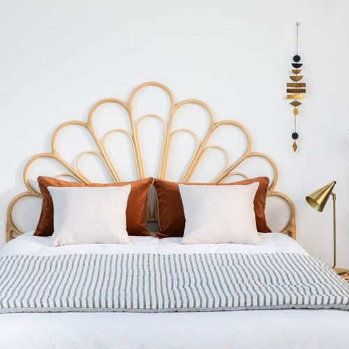 Singaraja - Tête De Lit Design En Rotin 148cm - Naturel