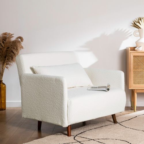 Fauteuil Convertible En Tissu Bouclette
