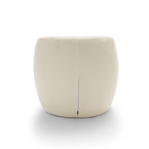 Fauteuil Rond En Tissu Bouclette