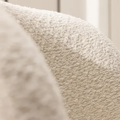 Fauteuil Rond En Tissu Bouclette