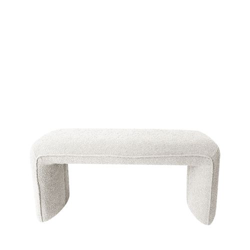 Banc Rembourré En Tissu Bouclette L100cm