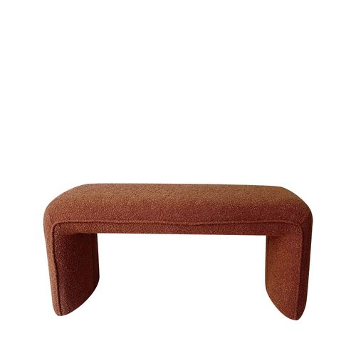 Banc Rembourré En Tissu Bouclette L100cm