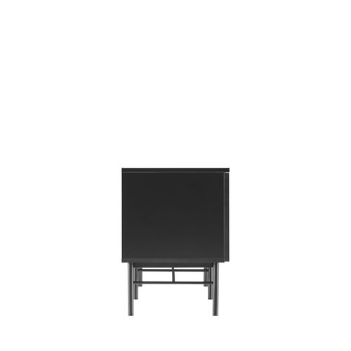 Meuble TV 2 Portes, 2 Niches En Bois Et Métal L150cm