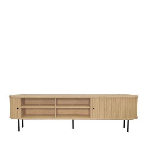 Meuble TV Aux Portes Coulissantes En Bois Et Métal L200cm