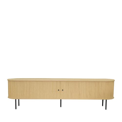 Meuble TV Aux Portes Coulissantes En Bois Et Métal L200cm