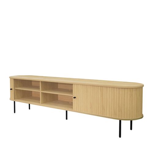 Meuble TV Aux Portes Coulissantes En Bois Et Métal L200cm