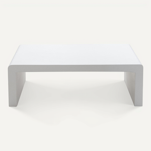 Tocoa - Table Basse En Fibre De Ciment 120x55cm - Blanc