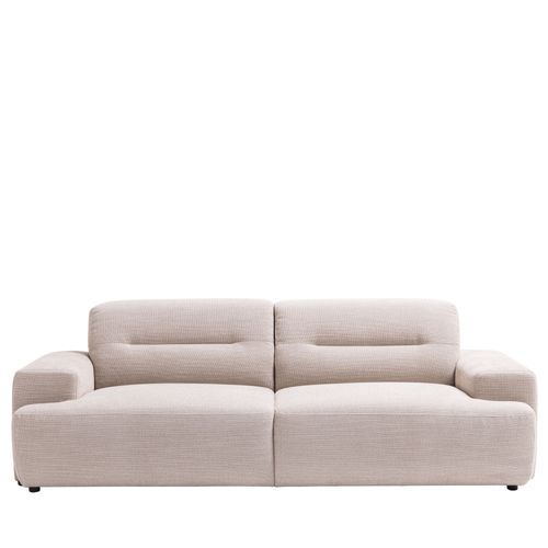 Canapé Droit 4 Places En Tissu à Accoudoirs Larges