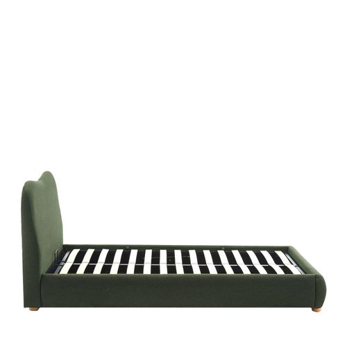 Napo - Lit Coffre En Tissu 160x200cm - Vert
