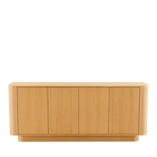 Navan - Buffet 4 Portes En Bois L180cm - Bois Clair