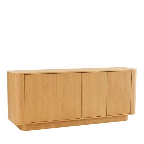 Navan - Buffet 4 Portes En Bois L180cm - Bois Clair