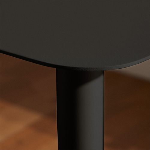 Sidy - Table D'appoint En Métal H66cm - Noir