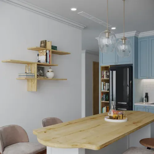 étagère Murale En Bois L123cm