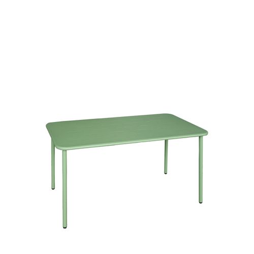 Zyra - Table à Manger De Jardin 4 Personnes En Métal - Vert