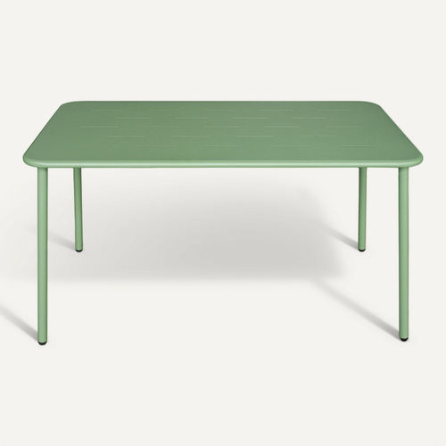 Zyra - Table à Manger De Jardin 4 Personnes En Métal - Vert