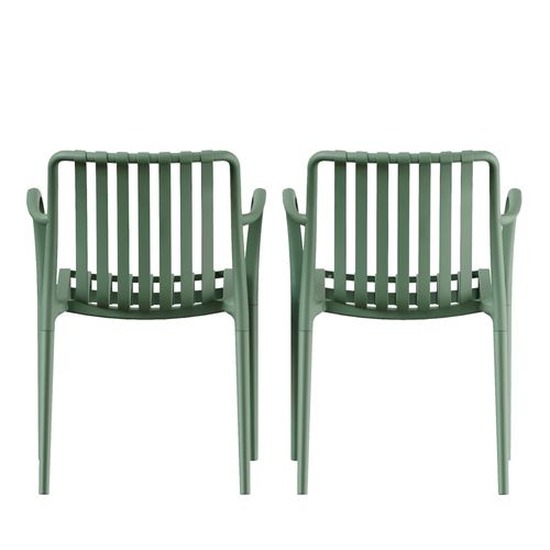 Lot De 2 Fauteuils De Jardin En Résine