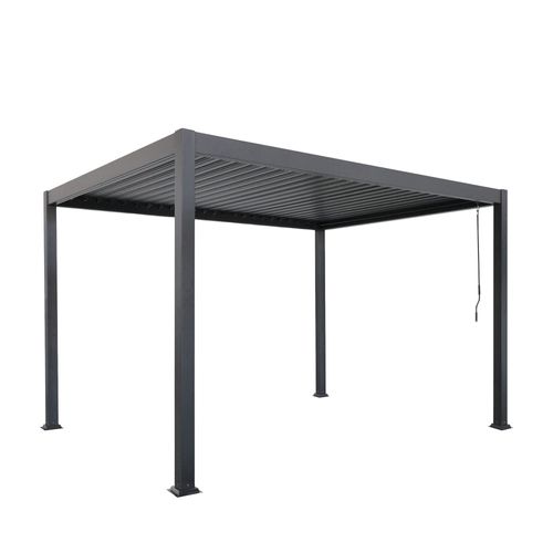 Pergola Bioclimatique En Aluminium 4x3m - Gris Anthracite