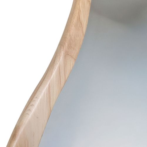 Solea - Miroir Organique En Bois 70x180cm - Bois Clair