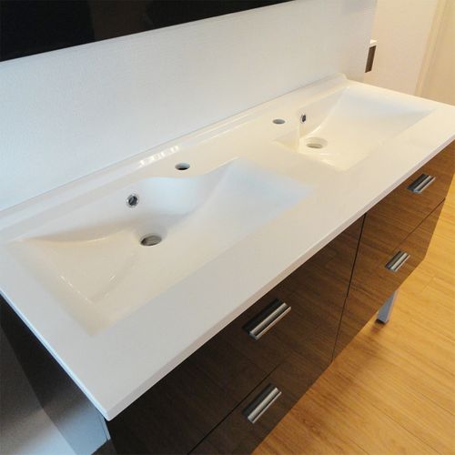 Plan Double Vasque Design 140 Cm Resiloge