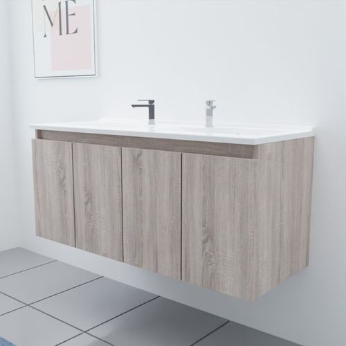 Meuble Double Vasque 120 Cm Proline- Bois- Résine