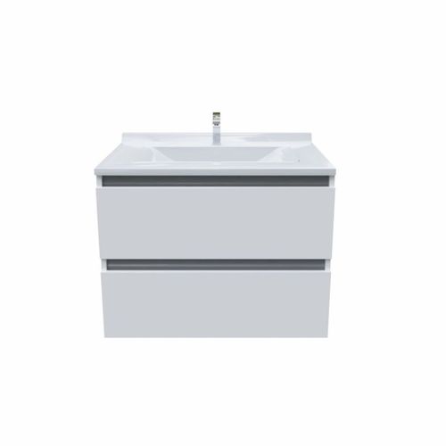 Meuble Salle De Bain Arlequin 70 Cm-blanc-gris