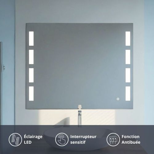 Miroir Lumineux Antibuée Prestige 100x80 Cm
