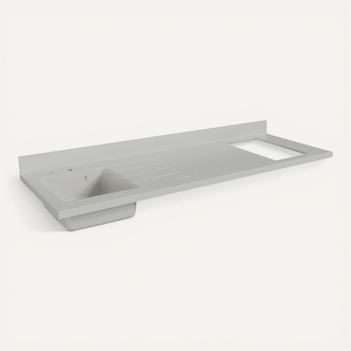 Plan Monobloc évier à Gauche 180 Cm - Snova - Plaque De Cuisson : Non Inclus