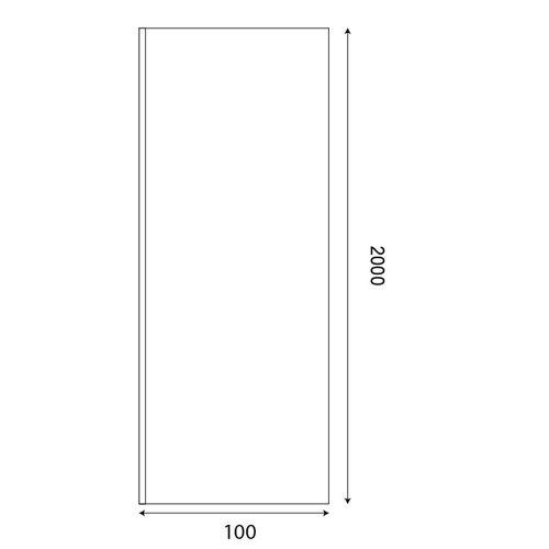 Paroi De Douche Italienne 100 Cm Sturdy - Verre Securit 10mm Anticalcaire