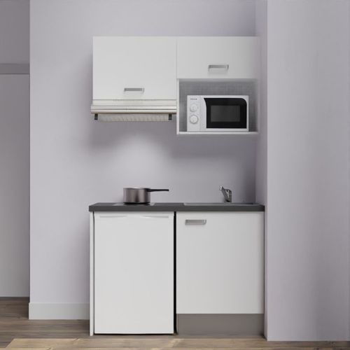 Kitchenette K02l-pt - 120 Cm Avec Plan De Travail Et évier