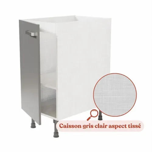 Meuble Sous évier - 40 Cm - Gris