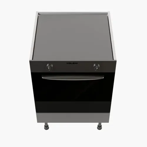 Meuble Bas Four - 60 Cm - Gris