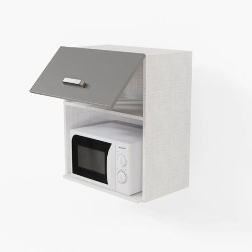 Meuble Micro-ondes - 60 Cm - Gris