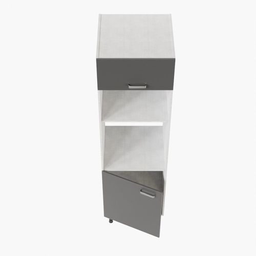 Colonne De Rangement - Encastrements Four Et Micro-ondes - Gris