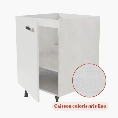 Meuble Sous Évier - 60 Cm - Gris