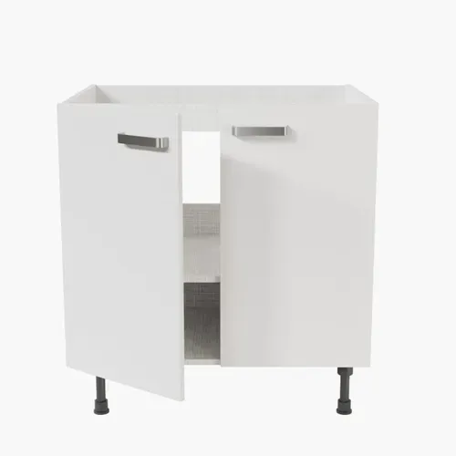 Meuble Sous évier - 80 Cm - Blanc