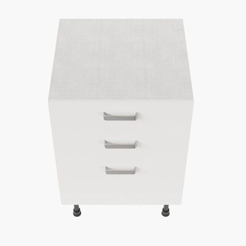 Meuble De Cuisine Bas Casserolier - 60 Cm - Blanc