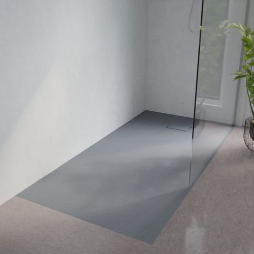 Receveur De Douche 180x90 Cm Extra Plat - Saphir- Gris Ciment