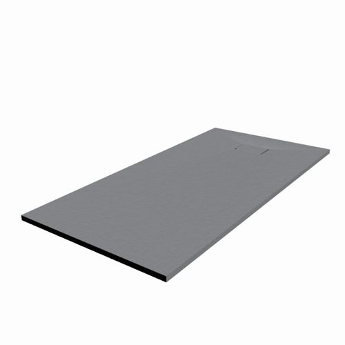 Receveur De Douche 180x90 Cm Extra Plat - Saphir- Gris Ciment