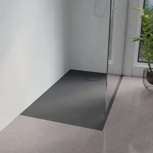 Receveur De Douche 140x90 Cm Extra Plat - Saphir- Gris Anthracite